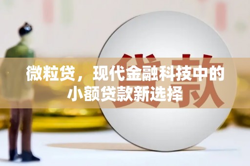 乌马河微粒贷，现代金融科技中的小额贷款新选择