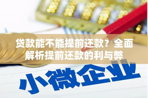 乌马河贷款能不能提前还款？全面解析提前还款的利与弊