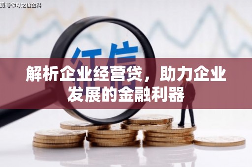 乌马河解析企业经营贷，助力企业发展的金融利器