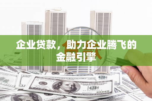 乌马河企业贷款，助力企业腾飞的金融引擎