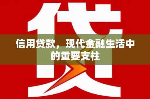 乌马河信用贷款，现代金融生活中的重要支柱