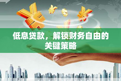 乌马河低息贷款，解锁财务自由的关键策略