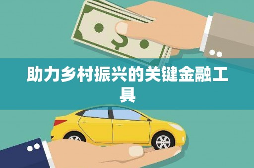 乌马河助力乡村振兴的关键金融工具