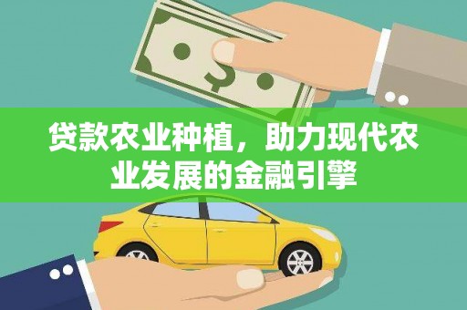 乌马河贷款农业种植，助力现代农业发展的金融引擎