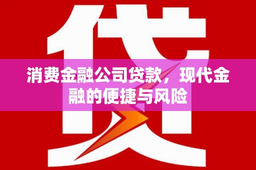 乌马河消费金融公司贷款，现代金融的便捷与风险